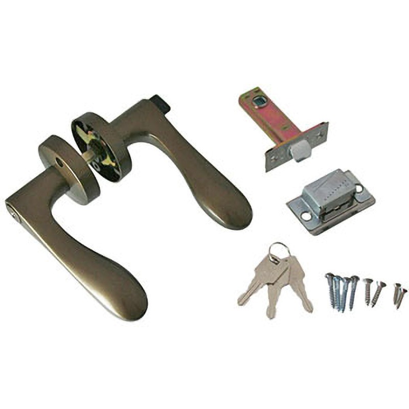 NP-32M-ML-B-50 レバーハンドル 丸座 ハイロジック 屋内用 かぎつきタイプ 適合扉厚30～40mm 1セット NP-32M-ML-B-50 5,778円