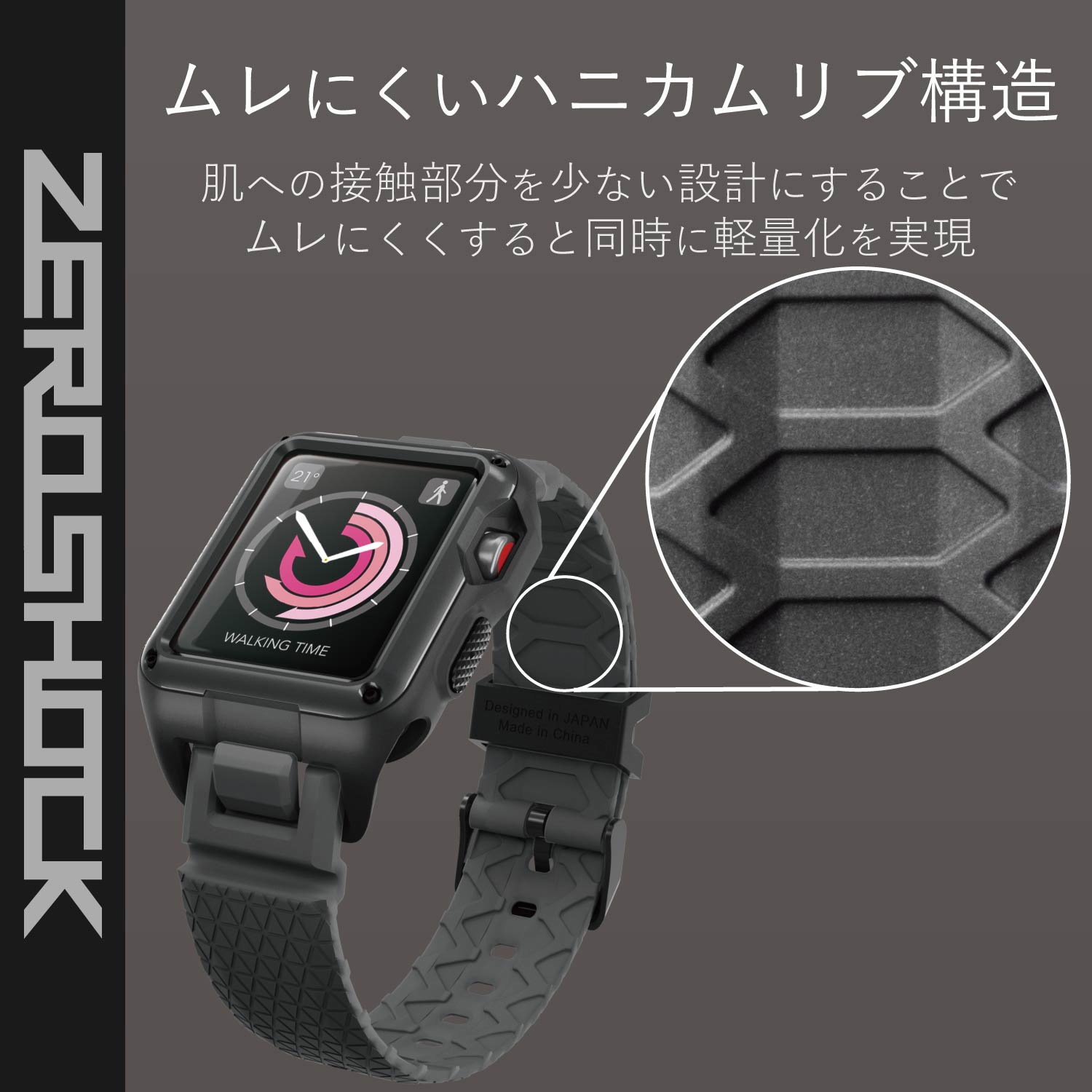 AppleWatch バンド オブリーク アップルウォッチバンド  新品未使用 AW-42BDZEROBK アップルウォッチ AppleWatch バンド SE 6 5 4 ( 44mm