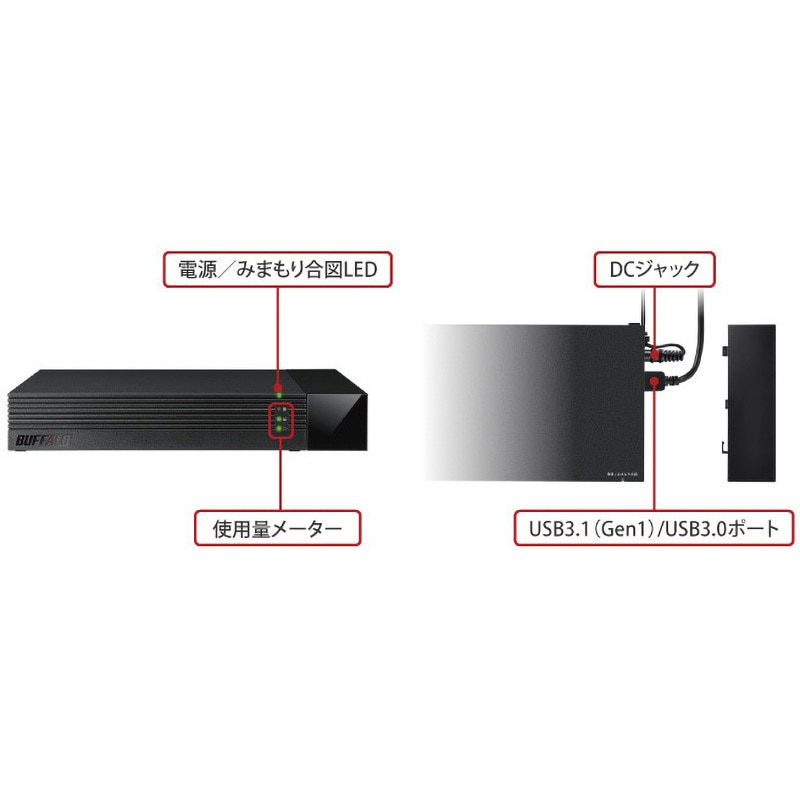 HDV-SAM4.0U3-BKA 24時間連続録画対応 使用量メーター付き 3.5インチ