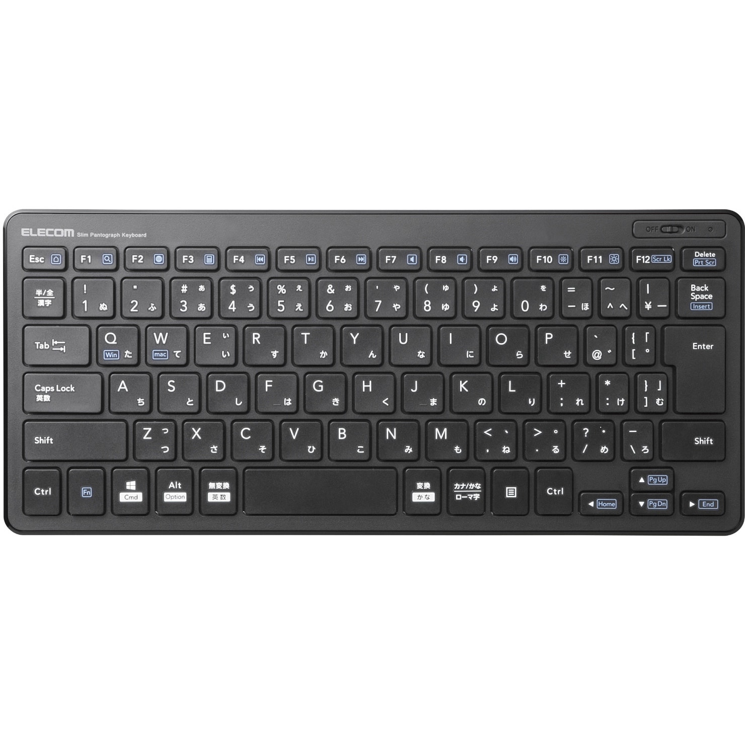 TK-FDP098TBK ワイヤレスキーボード 無線 パンタグラフ 薄型 小型 PS5