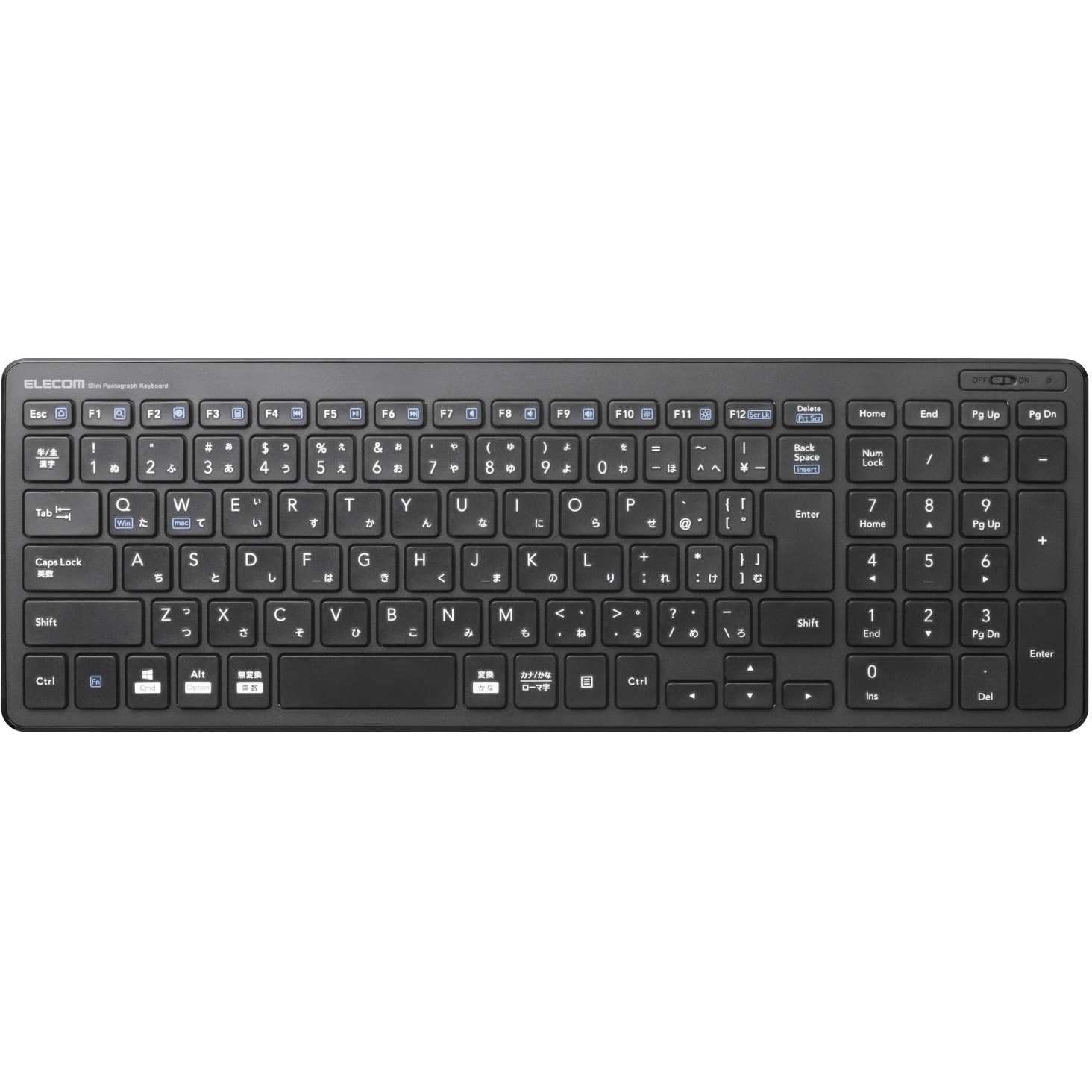 TK-FDP099TBK キーボード ワイヤレス 無線 USB パンタグラフ 薄型