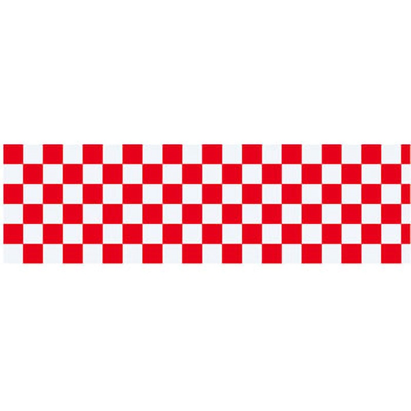 ビニール幕 市松(赤) アルファ[販促] 高さ45cm