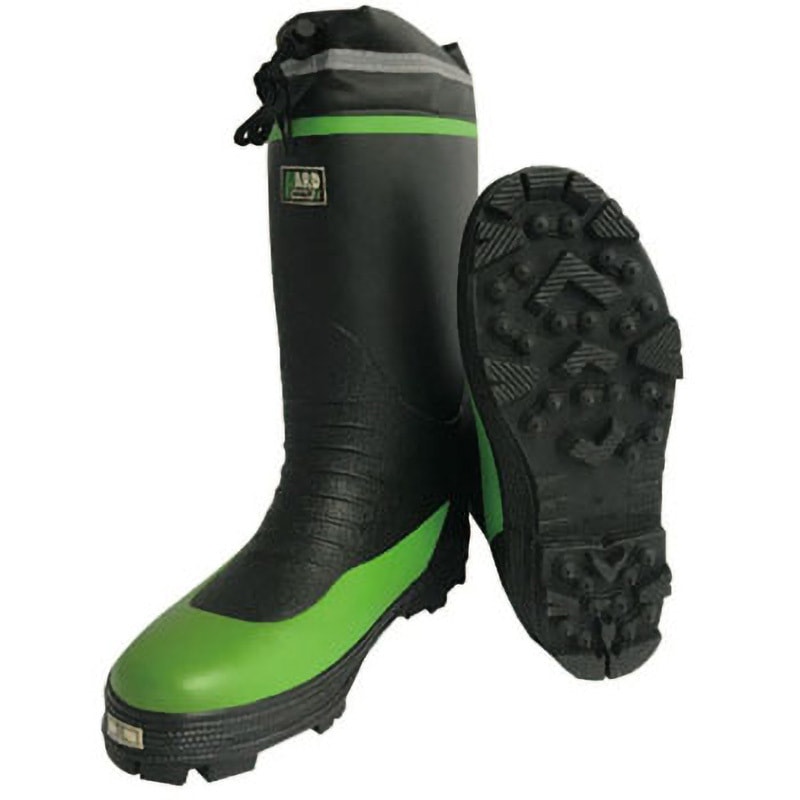 Mt.BOOTS スパイク長靴 グリーン ブラック JKSP-1 スパイクブーツ JKSP-1 ジェイワークスプランニング 長靴
