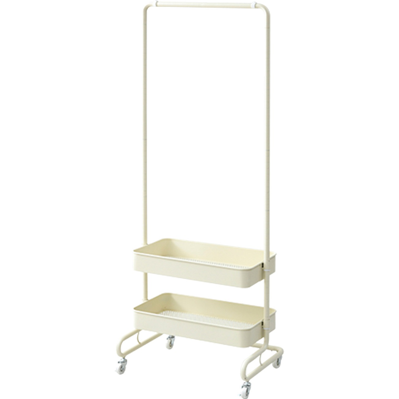 Noeワイヤーバスケット ２段式ハンガーラック シングルハンガーラック Noeワイヤーバスケット 2段式ハンガーラック シングルハンガー