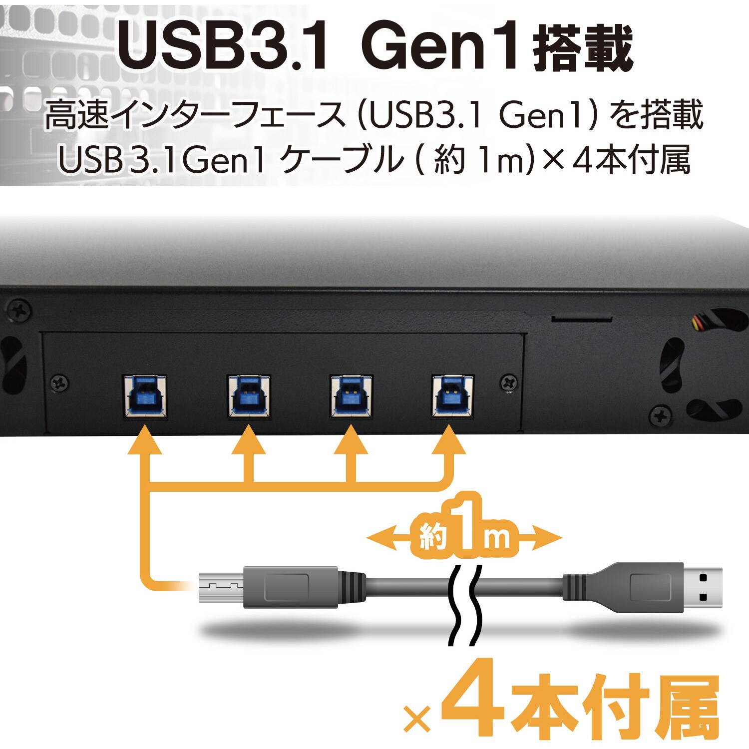 ELD-1UDB080UBK ラックマウント型ハードディスク/USB3.0/RAID非 ELD-1UDB080UBK ラックマウント型ハードディスク/USB3.0/RAID非