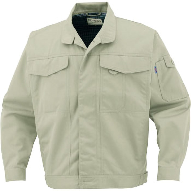 J-1462 ブルゾン J-1462 コーコス信岡 名入れ可 混率(%):ポリエステル60・綿40 長袖ブルゾン Mグリーン色 6L 4,941円