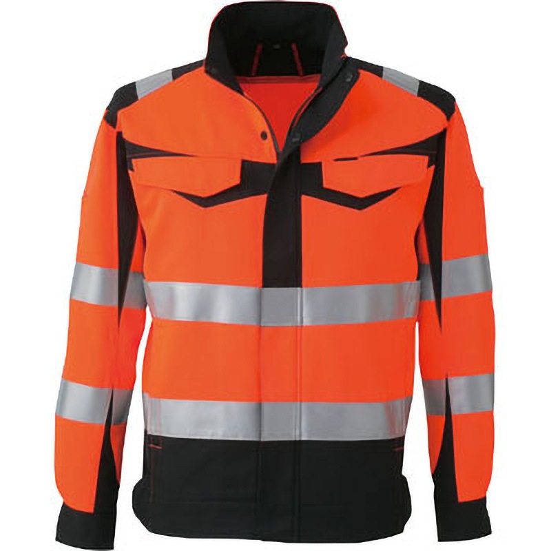 CS-2410 高視認安全ジャケット CS-2410 コーコス信岡 長袖ブルゾン サイズLL