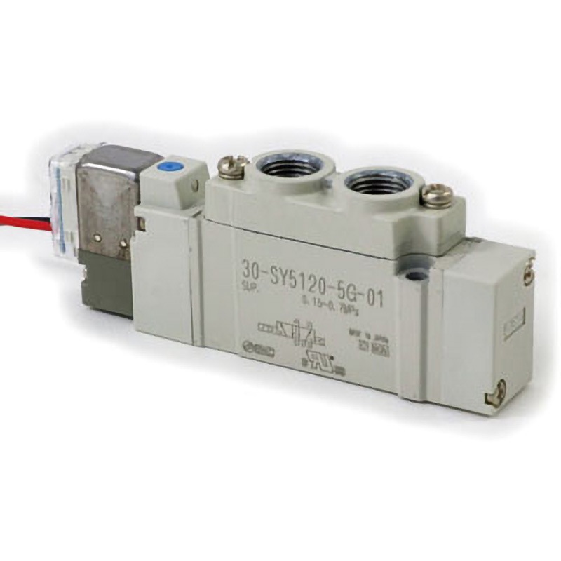 30-SY5120-5G-01 30_SY5_20_VALVE - UL規格適合品直接配管形バルブ/単体(30-SY5120) SMC 空気用 グロメット 2位置シングル