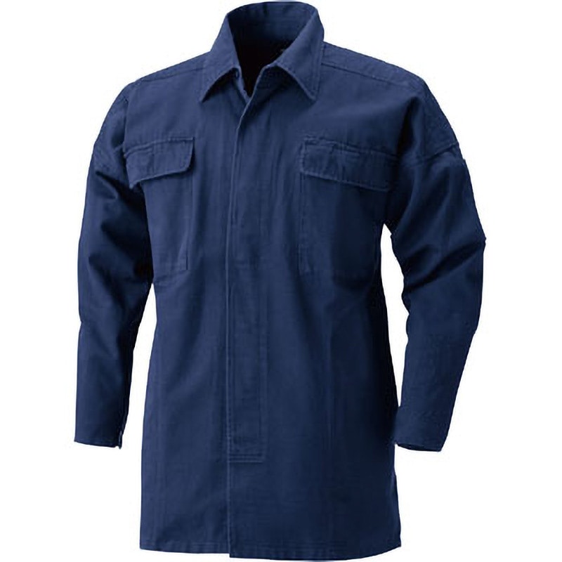 4007 鳳凰 トビシャツ 4007 村上被服 長袖 ネイビー色 3L着丈84cm