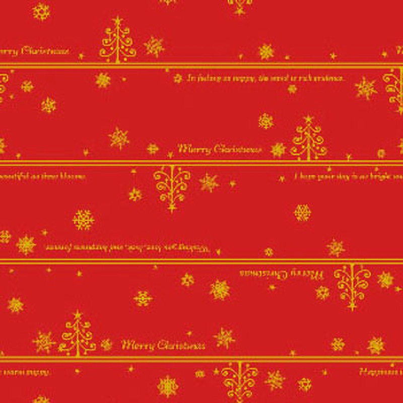 49-4025 クリスマス包装紙 全判 ササガワ 縦757mm横1060mm 1包(50枚) 49-4025