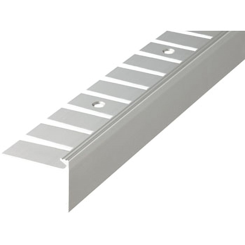 11-2045R アシステップ 階段滑り止め アルミ製ノンスリップ タイヤなし アールタイプ アシスト 長さ2m  11-2045R