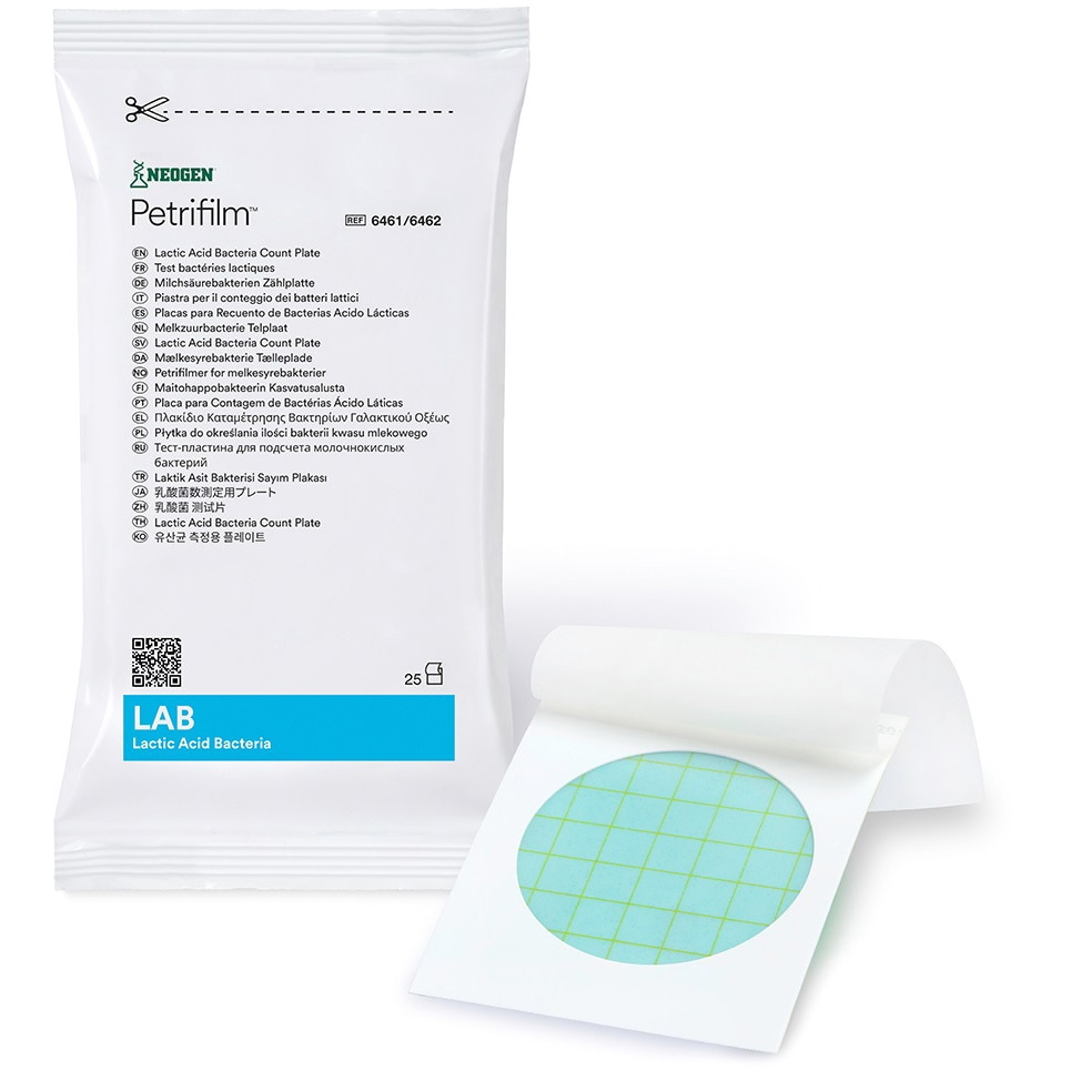 6462LAB ペトリフィルム(TM)培地 Solventum(ソルベンタム)(旧スリーエム ヘルスケア) 乳酸菌数測定用 保管環境:冷蔵(5℃)/常温  1箱(20袋×25枚) 6462LAB