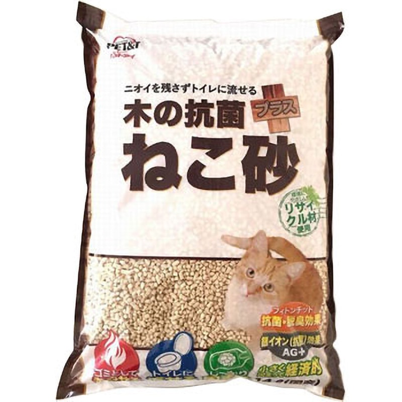猫用フード、猫砂など 木の抗菌プラス猫砂 1袋(14L) ペットアイ 【通販モノタロウ】