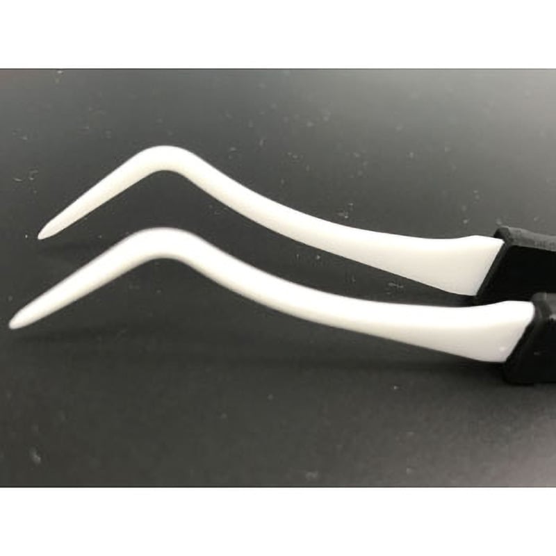 TP-CK-20 セラミックピンセット ニッセロン 先曲 全長135.0mm TP-CK-20 