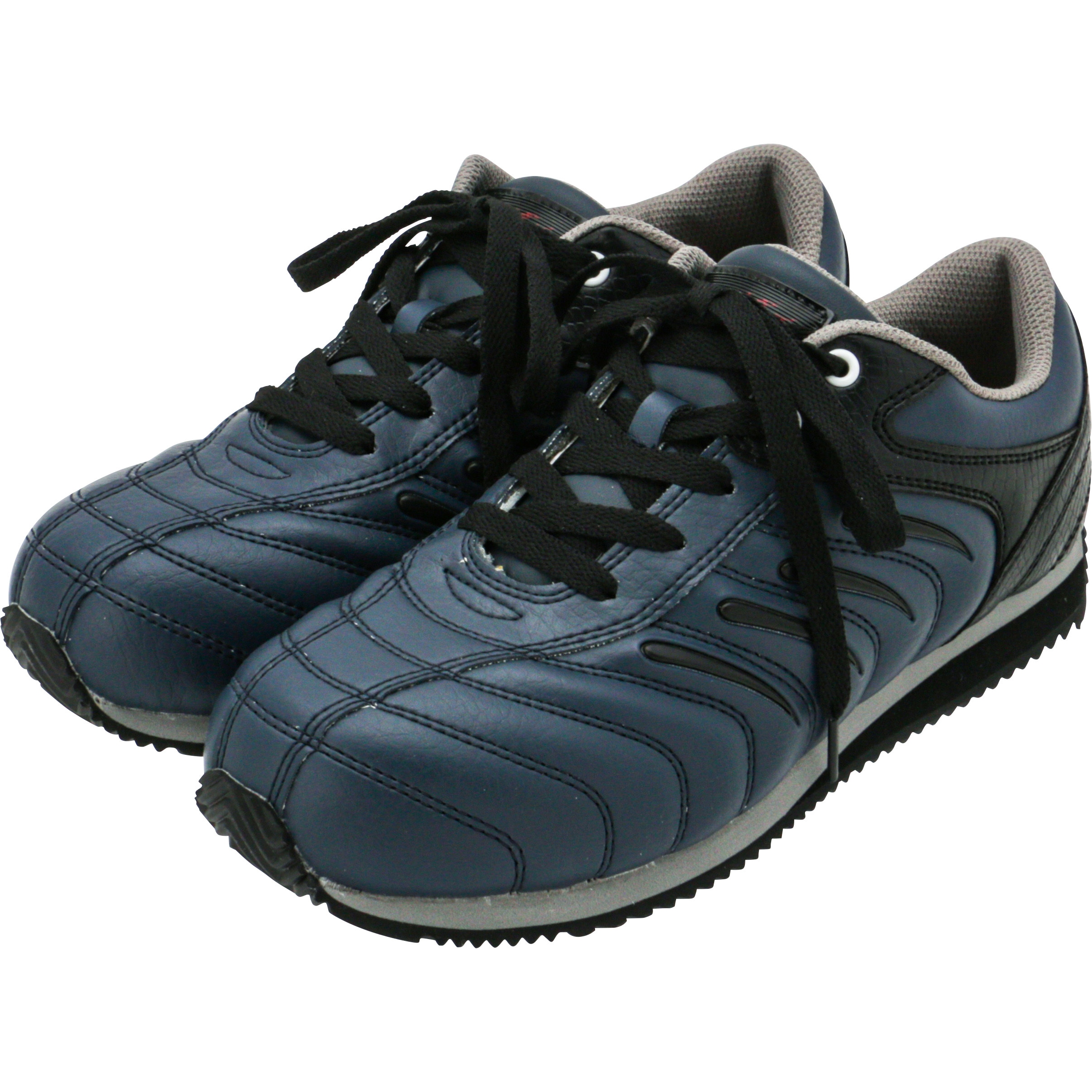 85188 セフティシューズ 85188 ジーベック スニーカー 紐タイプ ネイビー色 サイズ24.5cm足幅4E