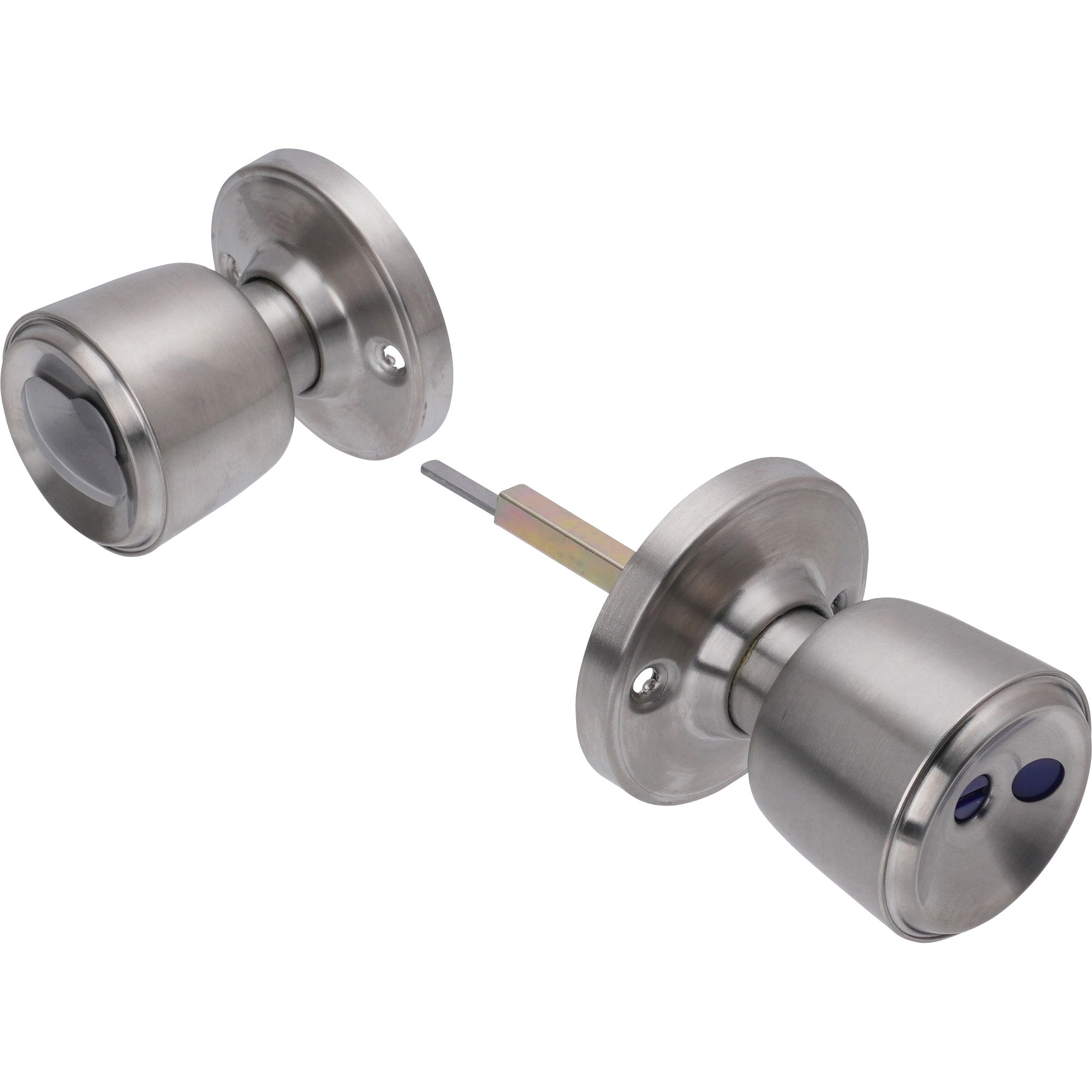 ハイス両玉WC錠 GIKEN(川口技研) 表示錠(2型) ステンレスヘアライン