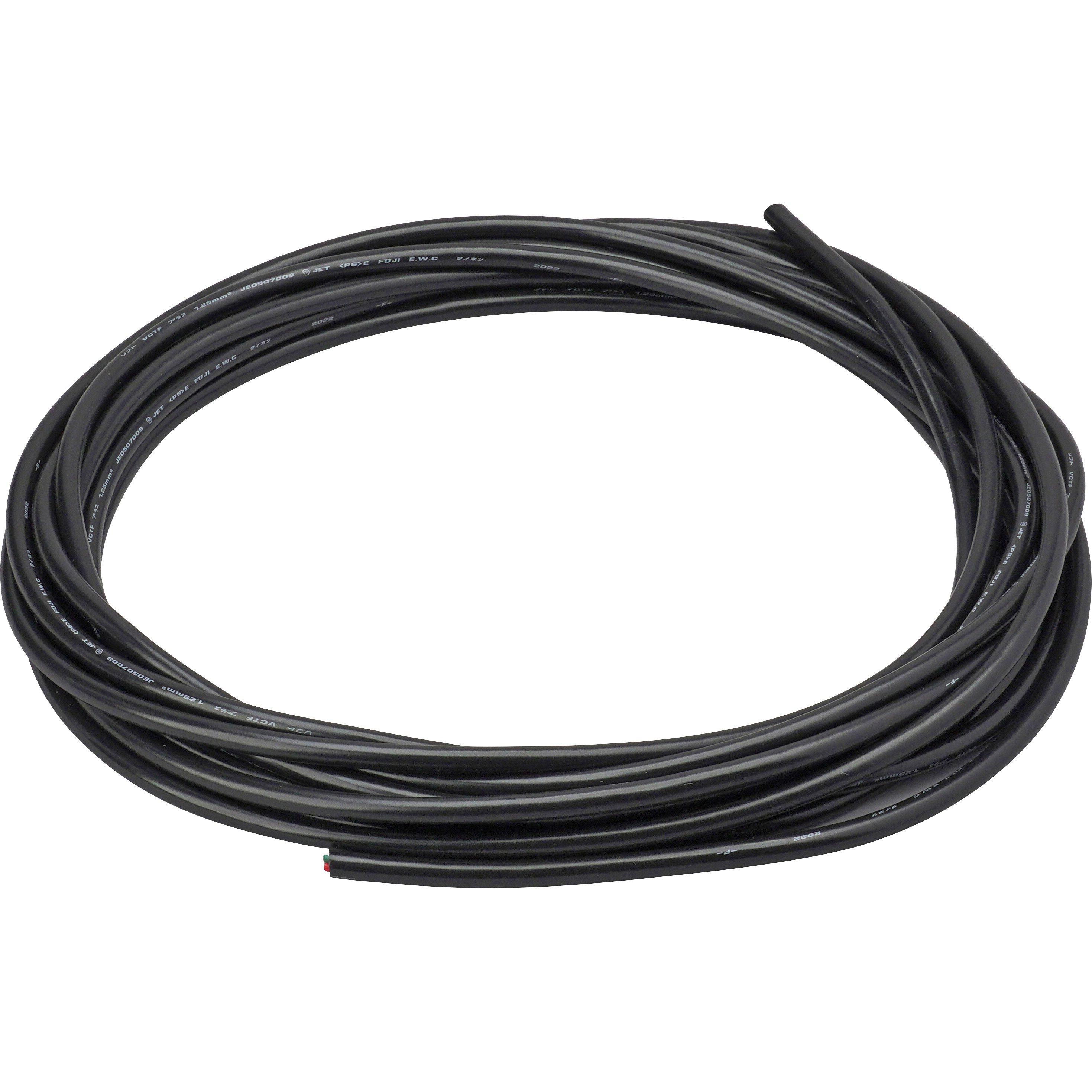 倉茂電工ソフトVCTF 22 4×1.25mm 電線 100m 黒