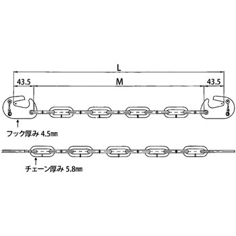 HHC-200-C 安心鎖(足場チェーン) 1箱(20本) タカミヤ 【通販モノタロウ】