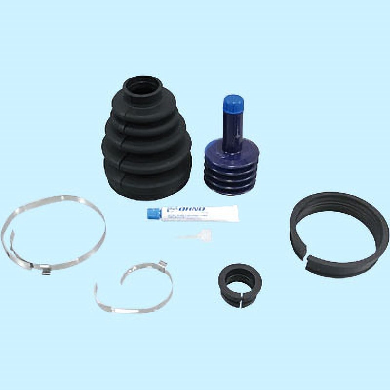 OJ-013GK オーレッグ樹脂ブーツ(黒)(分割式ブーツ) 1セット OHNO(大野