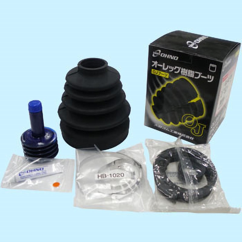 OJ-032GK オーレッグ樹脂ブーツ(黒)(分割式ブーツ) OHNO(大野