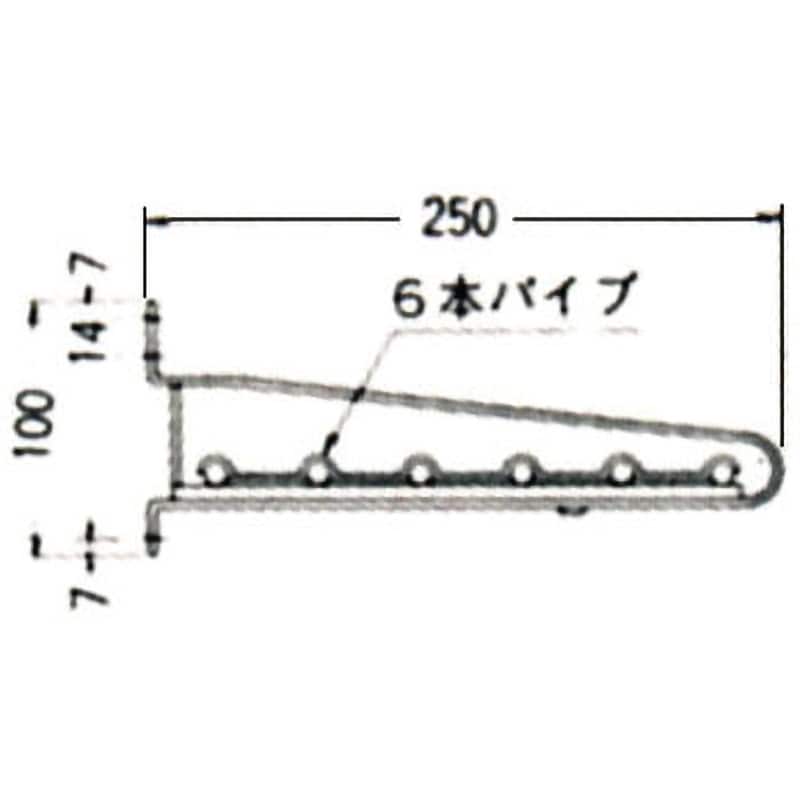 AV-60 AVパイプ棚 壁付タイプ 1台 池永鉄工 【通販モノタロウ】 AV-60 AVパイプ棚 壁付タイプ 1台 池永鉄工 【通販モノタロウ】