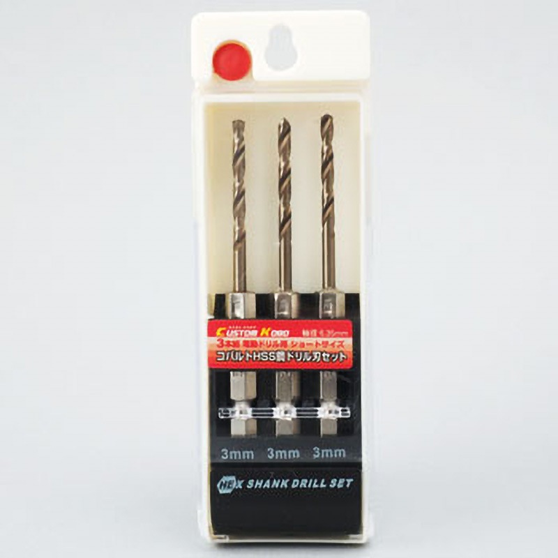 CCB-354 六角軸ショートドリル刃セット ステンレス用 CUSTOM