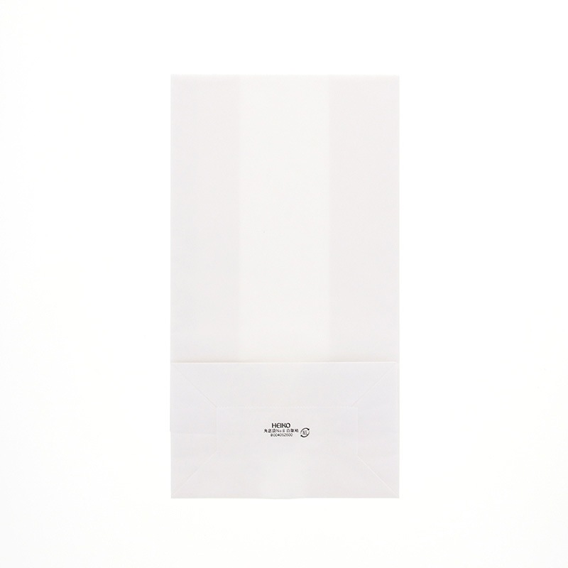 No.6 角底袋 HEIKO 白無地色 幅150mmマチ90mm高さ280mm 1パック(100枚