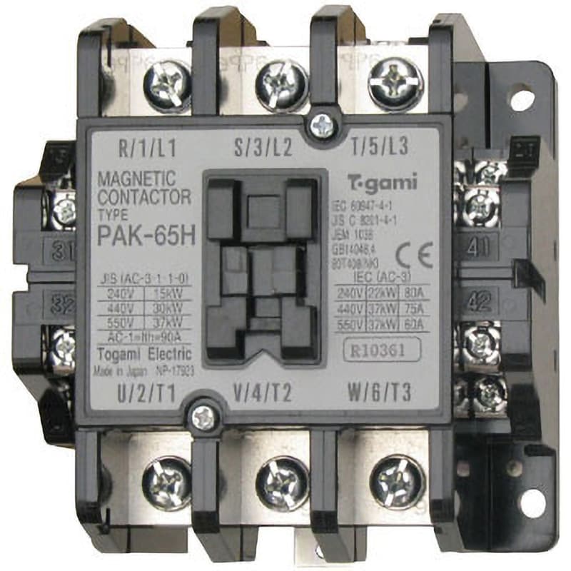 PAK-65H100V 電磁接触器 戸上電機製作所 適合モータ容量(200～240V)15kW PAK-65H100V - 【通販モノタロウ】