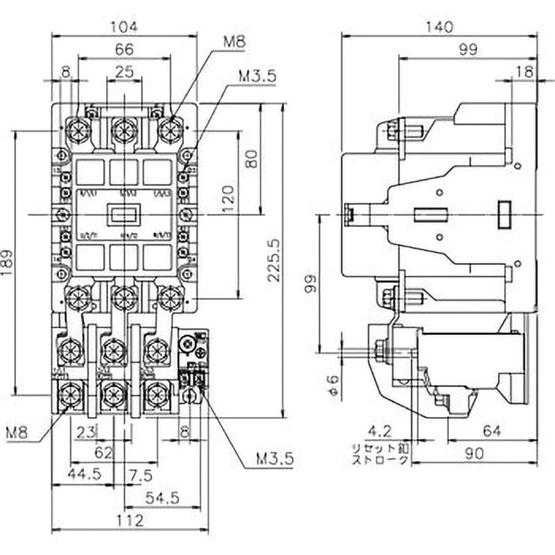 PAK-125HTC200V30K 電磁開閉器 戸上電機製作所 適合モータ容量
