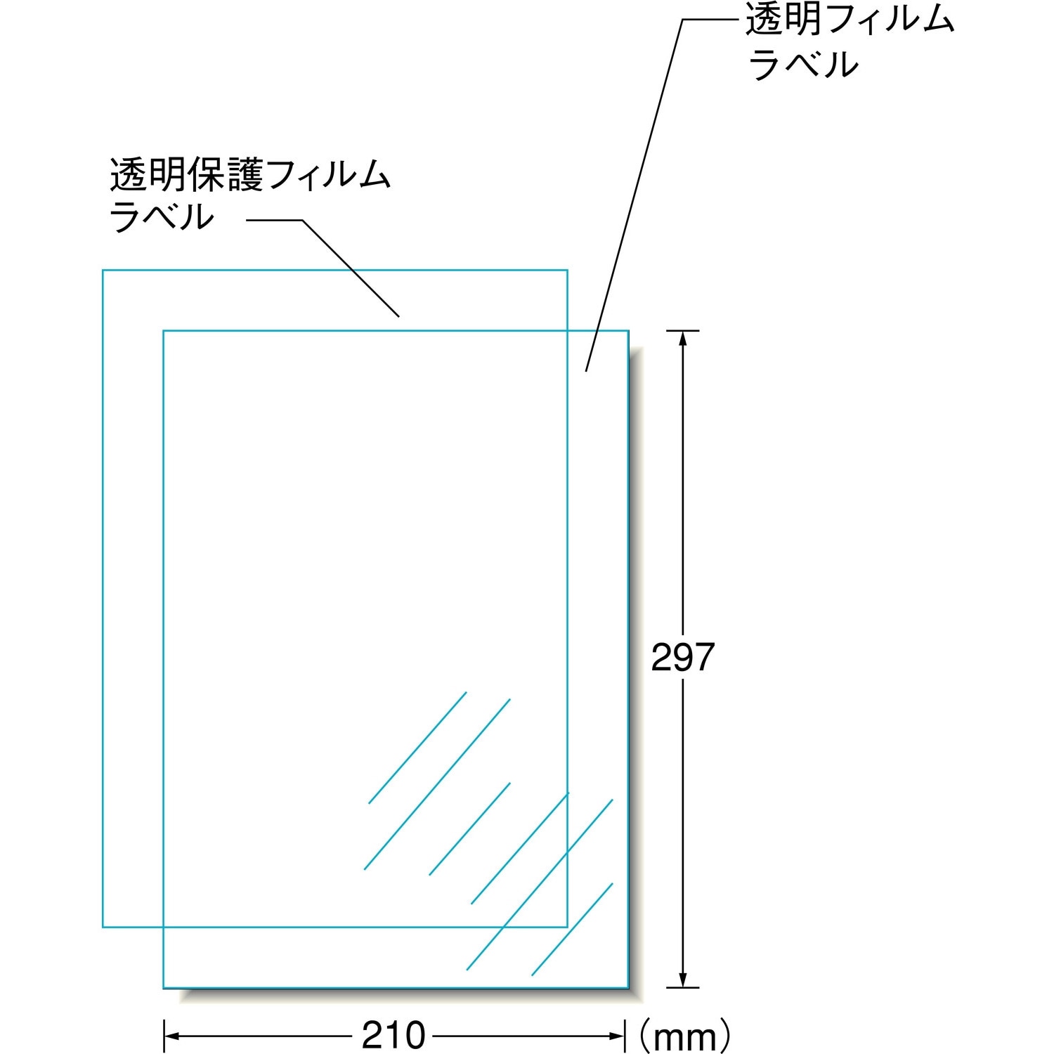 273 手作りステッカー インクジェット専用 フィルムラベル 透明タイプ エーワン サイズ 光沢透明フィルム 1冊 3セット 通販モノタロウ