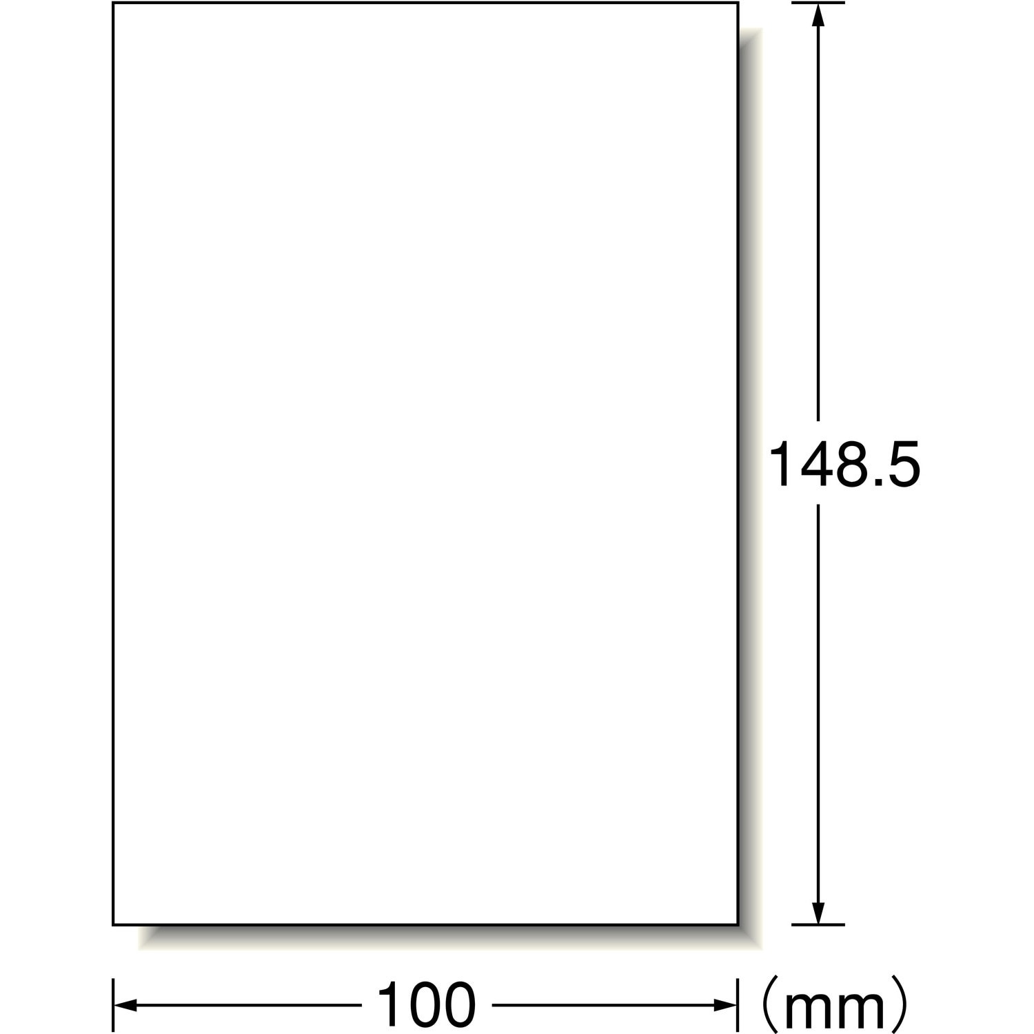 29301 はがきサイズのプリンタラベル(光沢紙) エーワン[ラベル