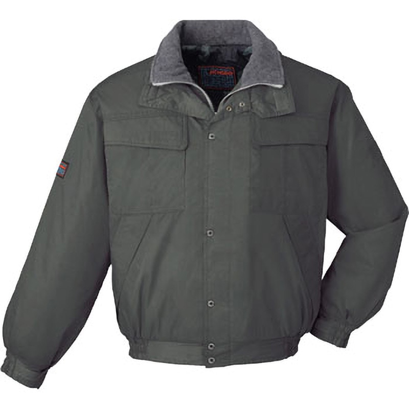 48080 48080 ブルゾン(フード付) 自重堂 名入れ可(防寒) チャコールグレー色 M着丈67cm