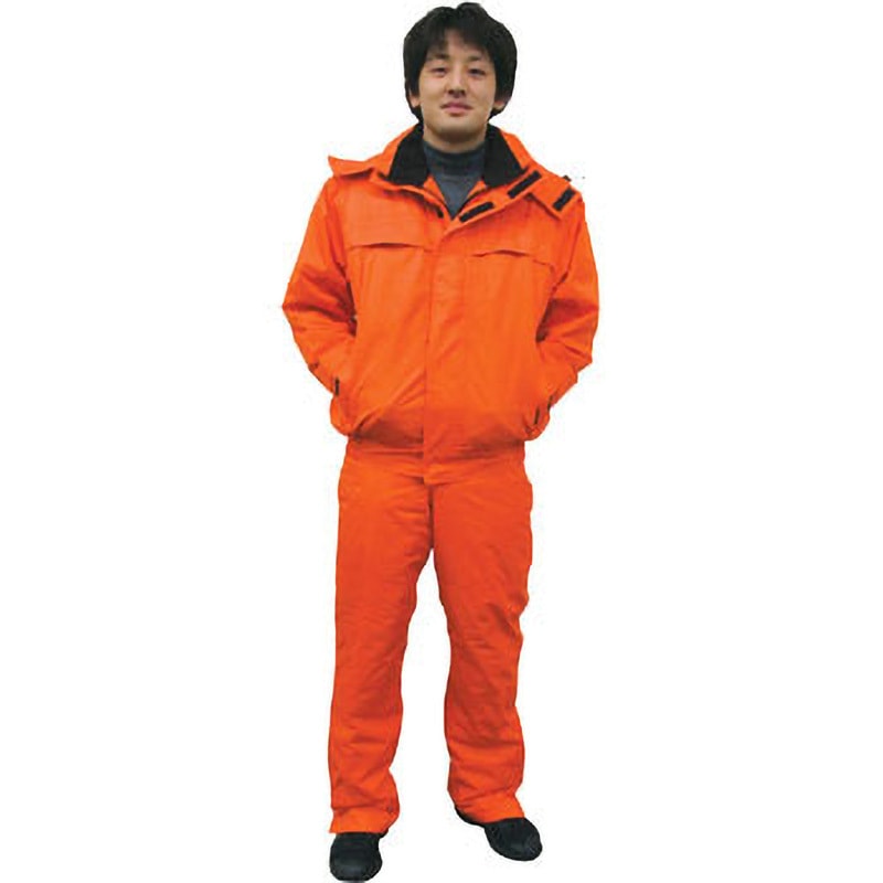 2803 防水防寒ブルゾン 桑和 オレンジ色 6L着丈73cm - 【通販