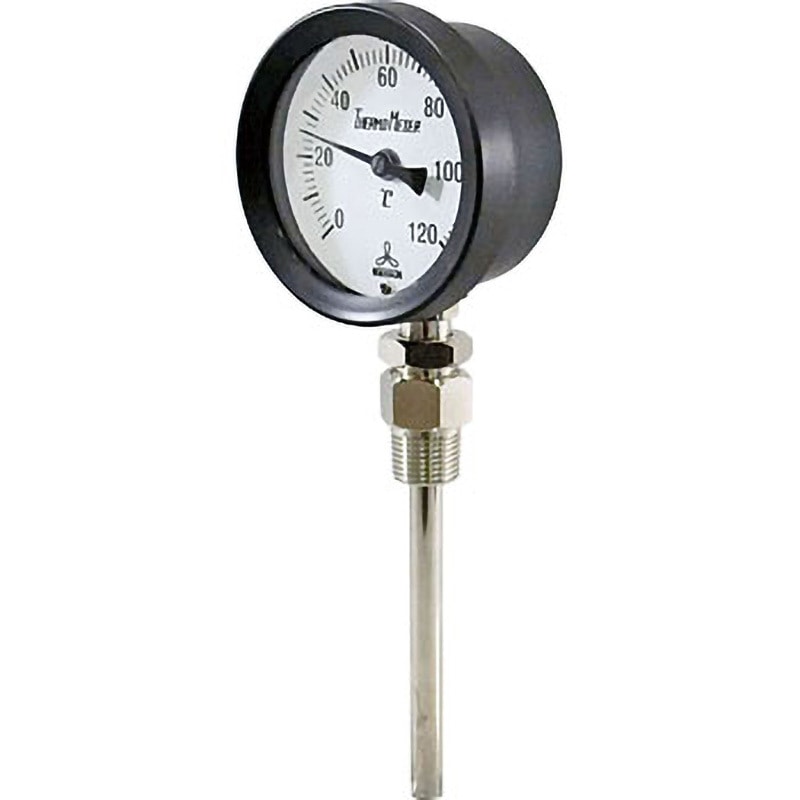 NBS-WT バイメタル温度計(縦型) 日新計器 測定範囲0～120℃ NBS-WT