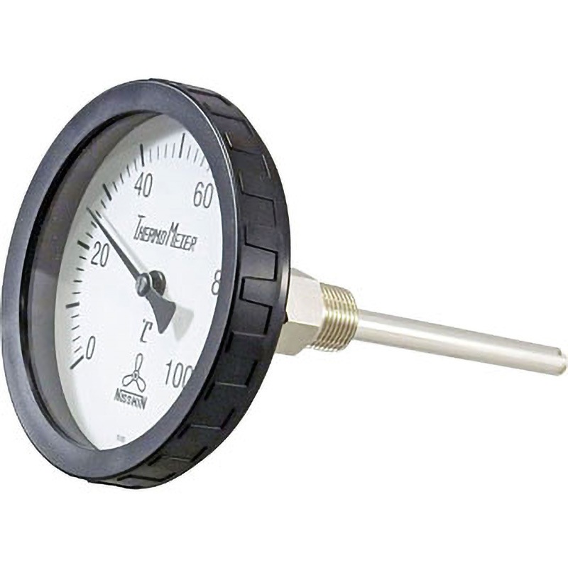 NBT-WT バイメタル温度計(裏型) 日新計器 測定範囲0～100℃ NBT