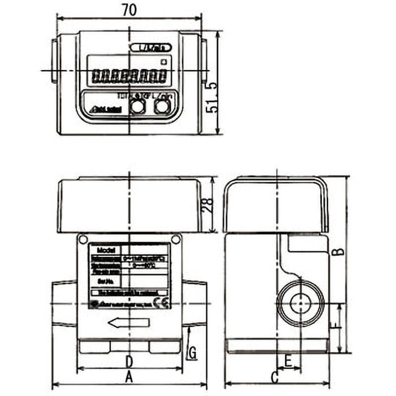 NW10-NTN 瞬間積算流量計 愛知時計電機 流量範囲1.5～20L/min 1台 NW10-NTN - 【通販モノタロウ】