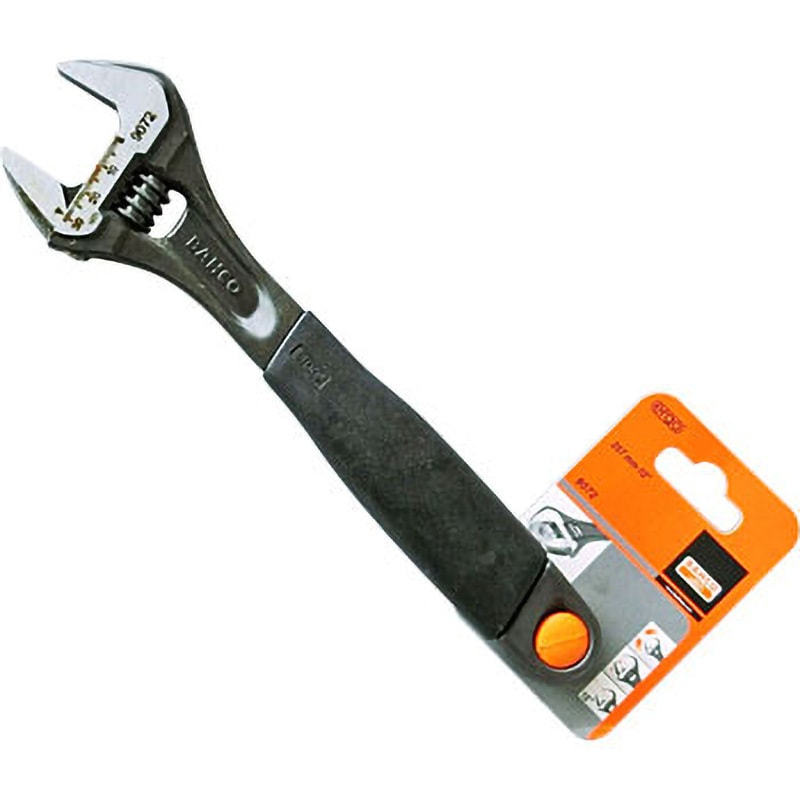 9072 モンキーレンチ BAHCO(バーコ) 全長257mm最大開口31mm