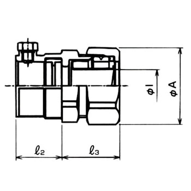 KMK2E54 コンビネーションカップリング(ねじなし接続式) 1個 三