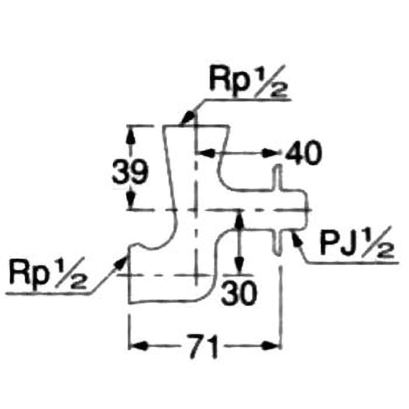 7158 二方ソケット 13 1個 カクダイ 【通販モノタロウ】