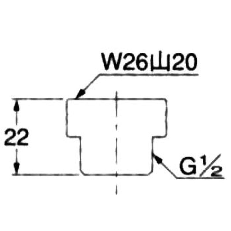 9093 1/2ネジ取出しニップル カクダイ 呼び径13 - 【通販モノタロウ】