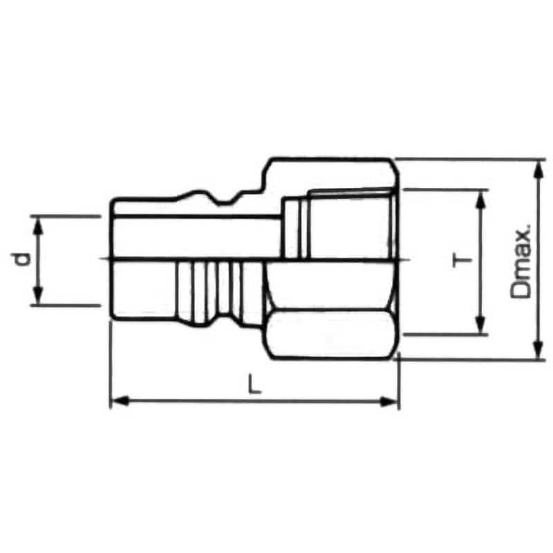 NL-22PF-SUS SUS製プラグカプラー (オネジ取付用) モノタロウ NL-22PF-SUS SUS製プラグカプラー (オネジ取付用) モノタロウ