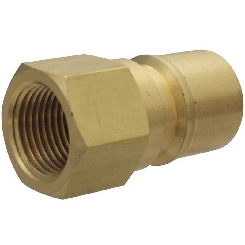 KS-8P-BSBM 真鍮製 バルブ式中圧用プラグカプラー モノタロウ めねじ