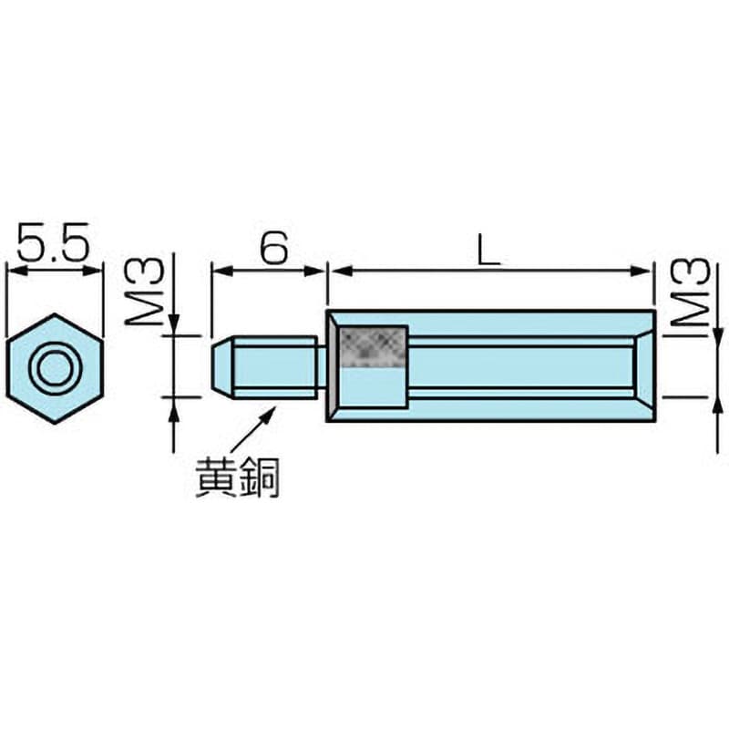 BS-310E ジュラコン(R)サポーター 六角 カメダデンキ 0.5mm BS-310E ジュラコン(R)サポーター 六角 カメダデンキ 0.5mm