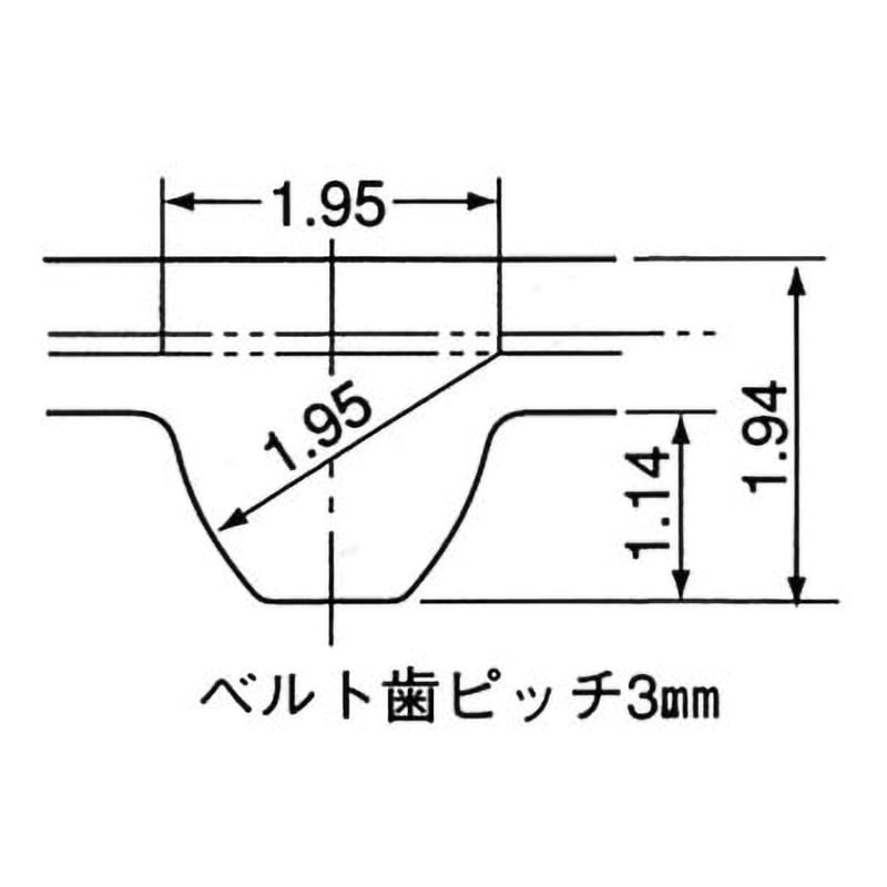 60S3M492 スーパートルクタイミングベルトS3M 60型 三ツ星ベルト ベルトピッチ周長492mm - 【通販モノタロウ】