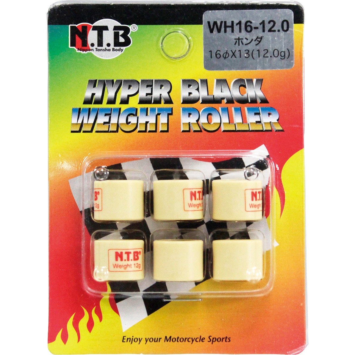 WH16-12.0 ウエイトローラー NTB 外径16mm 1セット(6個