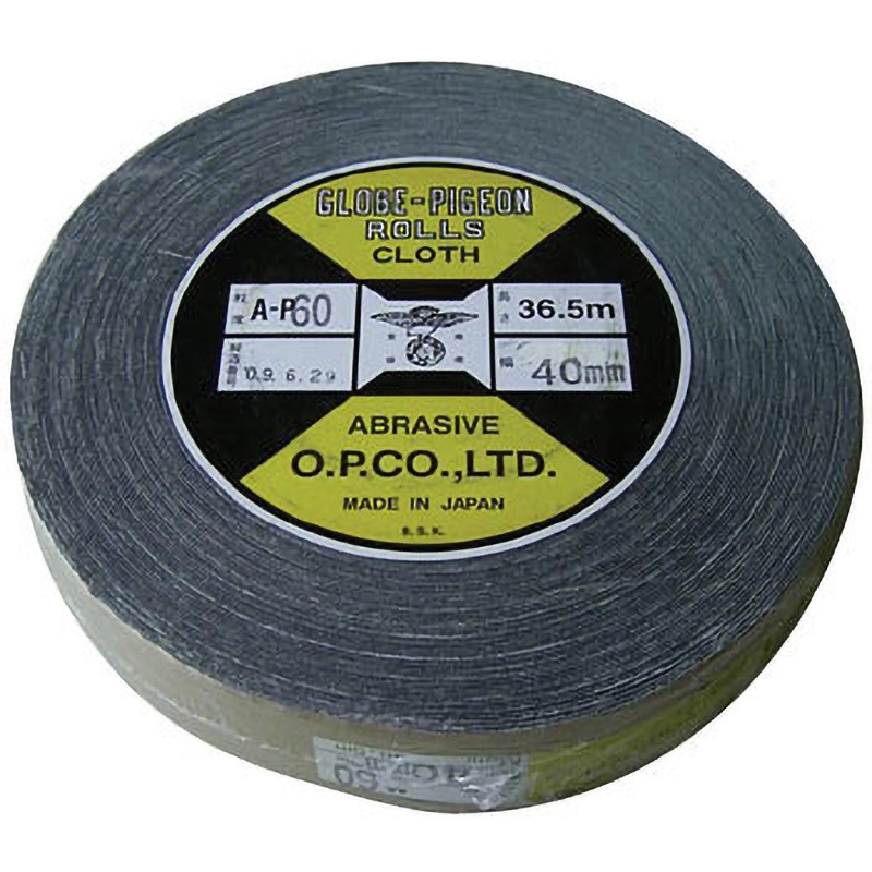 40mm×#60 ロールペーパー Globe-Pigeon 粒度#60
