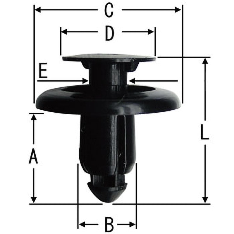 MZ21-10 マツダタイプ クリップ 1袋(10個) Modes 【通販モノタロウ】