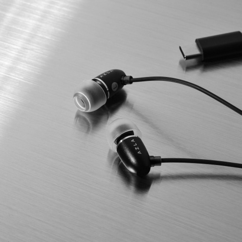 AZL-AIM-C-BK AZLA USB Type-C接続 マイク付きイヤホン【オンライン