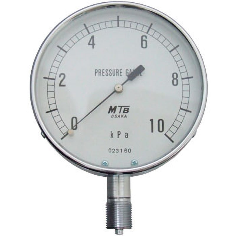 AU G3/8 100x10 微圧計 マツバ計器 G3/8 圧力レンジ10kPa 外径