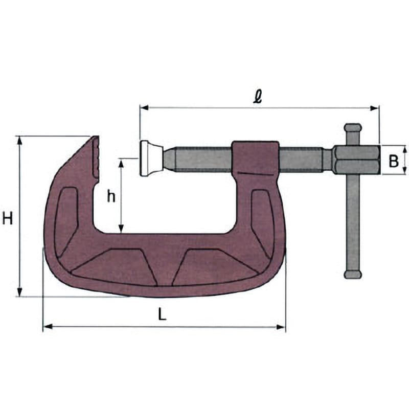 BC150E シャコ万力 価格訴求タイプ(バーコ型E) スーパーツール 最大口開き154mmアゴの深さ76mm BC150E - 【通販モノタロウ】